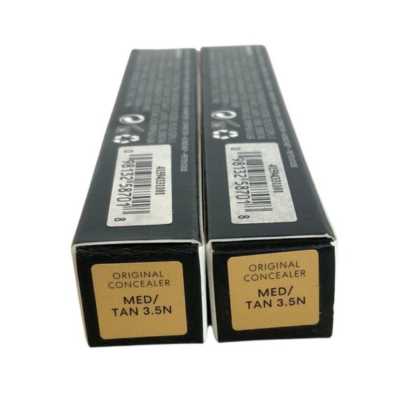 BareMinerals Original Liquid Mineral Concealer Lot of 2 Med Tan 3.5N 2130 6ml - Picture 2 of 6